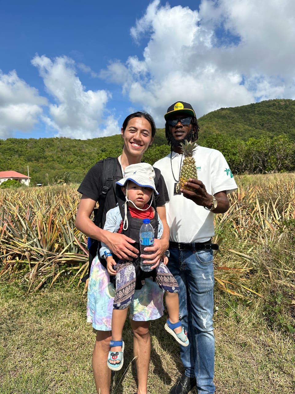 A family exploring Antigua with Ace Liburd Tours