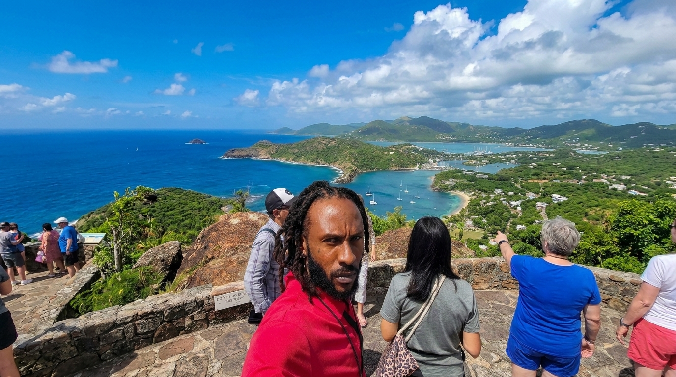 Shirley Heights overlooking English Harbour, Antigua